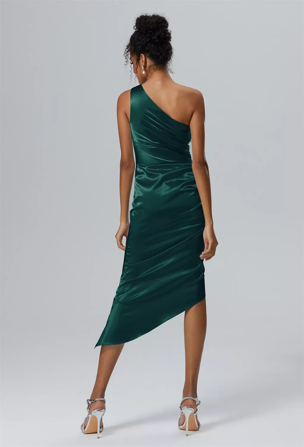 AW Marci Hunter Green  Cocktail Wedding Guest Dresses
